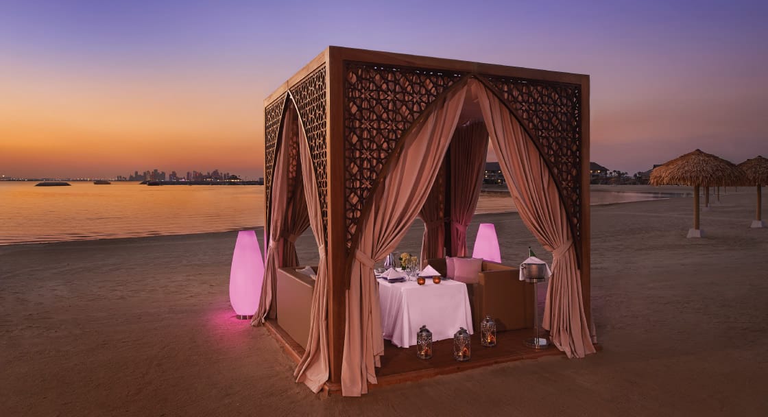 Dining by Design During Sunset in Doha