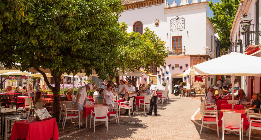 Old town in Marbella Spain