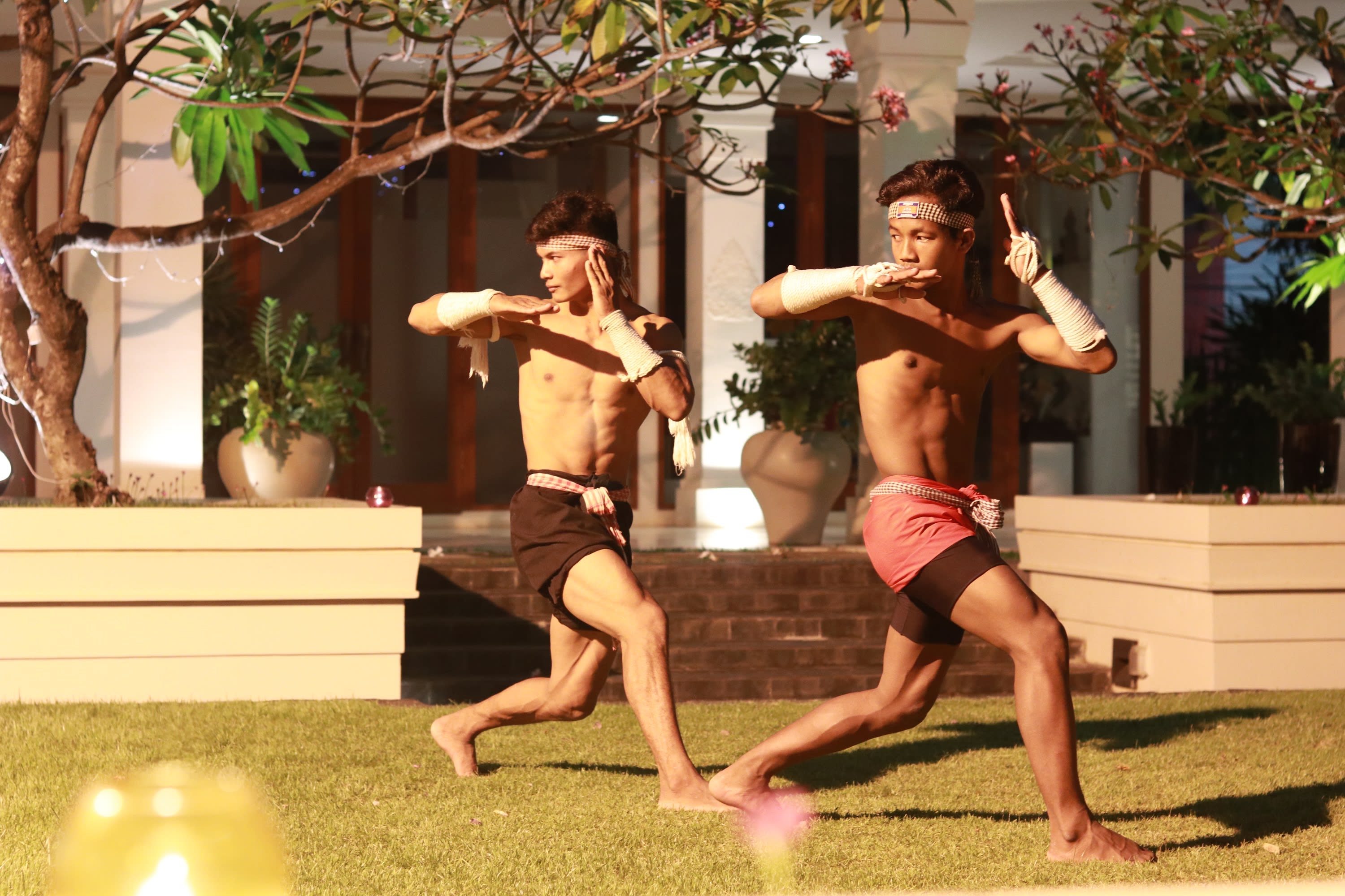 A Bokator performance at Anantara Angkor Resort.
