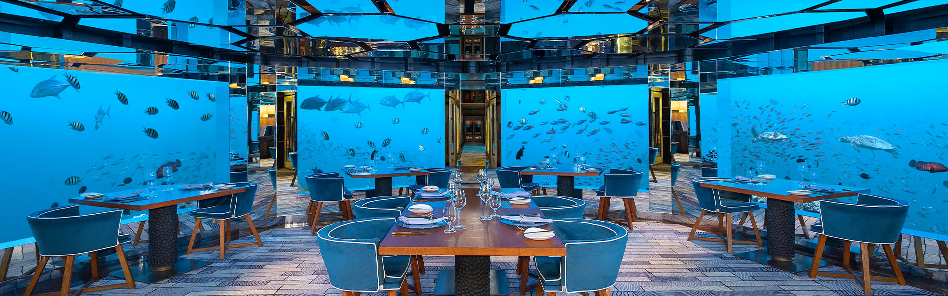 Underwater Dining at SEA Anantara Kihavah Maldives