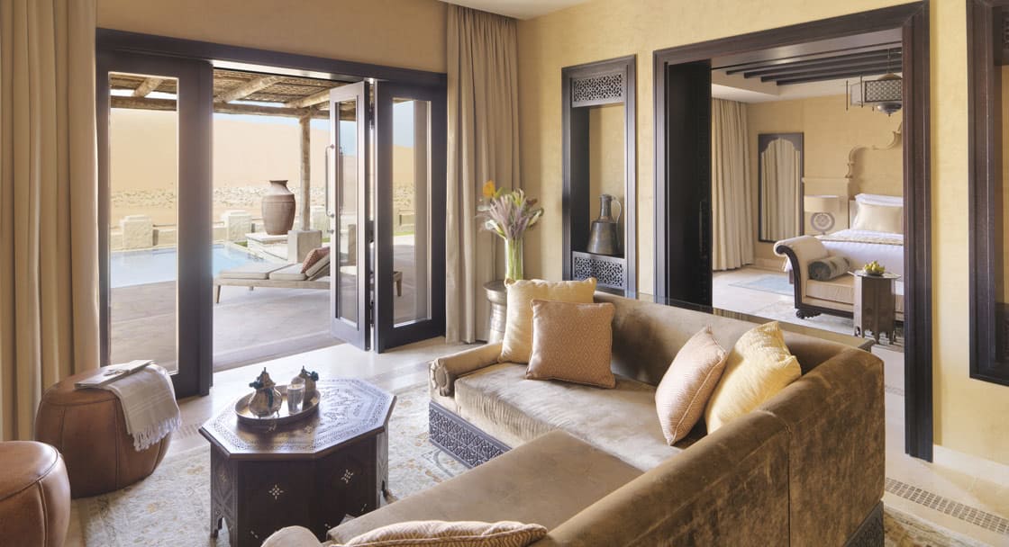 Luxusvilla Abu Dhabi | Royal Pavilion Poolvilla im Qasr Al Sarab Resort