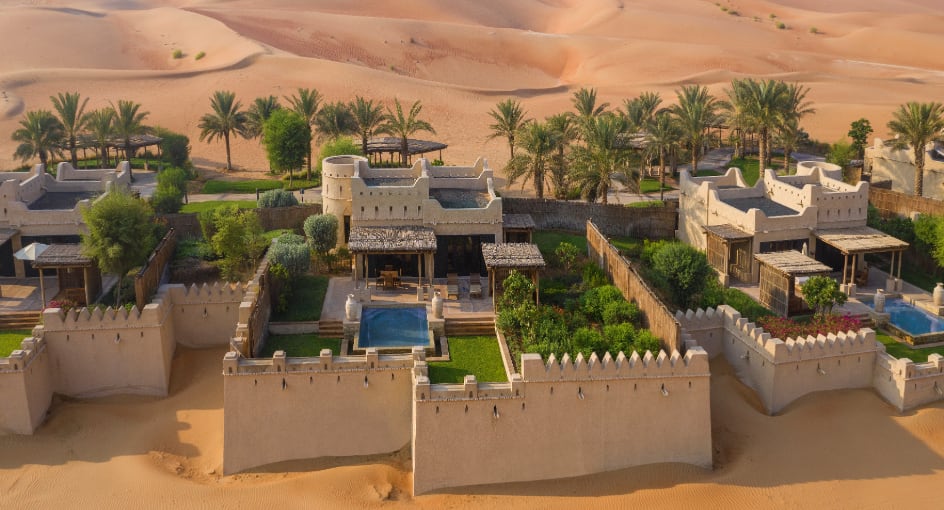 Exterior View of One Bedroom Villas in the Middle of the Desert