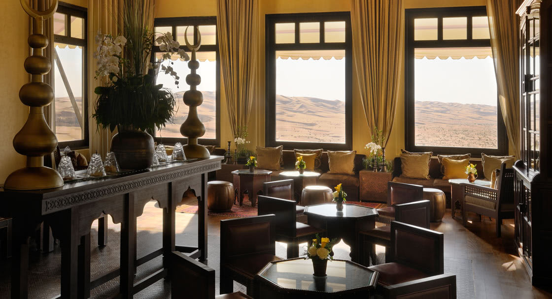Dining Setup of Al Liwan Lobby Lounge Abu Dhabi