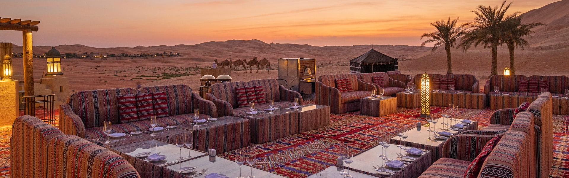 Outdoor Restaurants In Abu Dhabi Al Falaj At Qasr Al Sarab