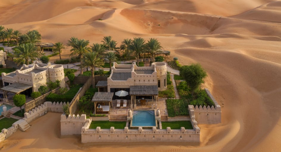 Top View of Luxury Royal Pavilion Villas