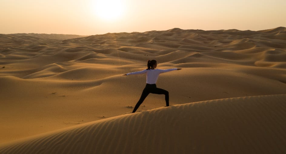 Abu Dhabi Desert Yoga Experience